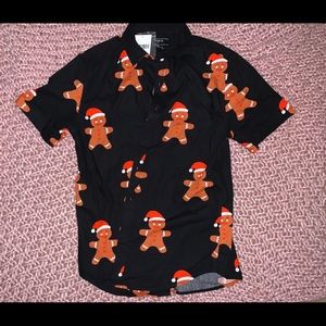 Gingerbread button down